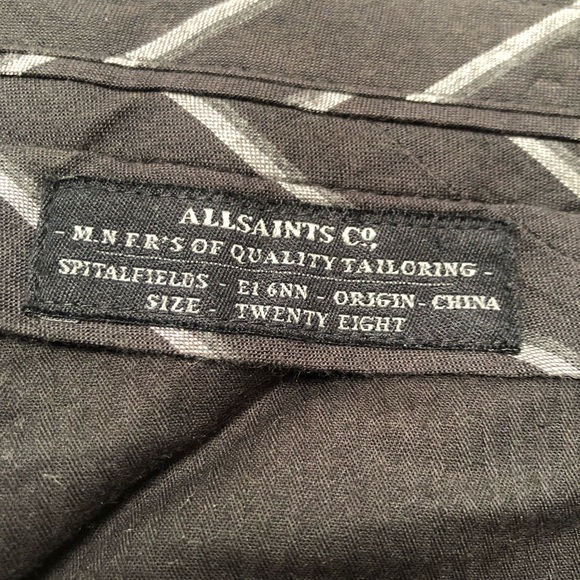 All saints spitalfields trouser size 28 - Picture 4 of 7